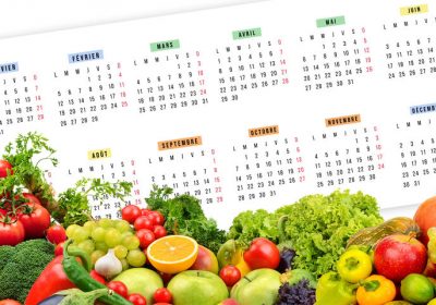 Notre calendrier des fruits et légumes de saison pour une consommation responsable est désormais téléchargeable.