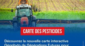 GEOPHYTO : Une carte en ligne pour connaitre les pesticides utilisés dans son département.